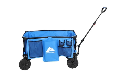 Ozark Trail All-Terrain Wagon, Outdoors, Blue, <ul><li>Telescoping handle</li><li>Removable insert</li><li>Extra storage</li></ul>