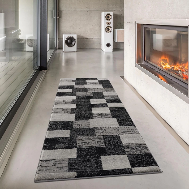 Rug Branch Montage Collection Modern Geometric Runner Area