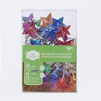 Mini guirlande de lumières de Noël de 7,9 pieds dotée de 20 lumières à DEL fonctionnant à pile Holiday Time, multicolore, avec minuteur