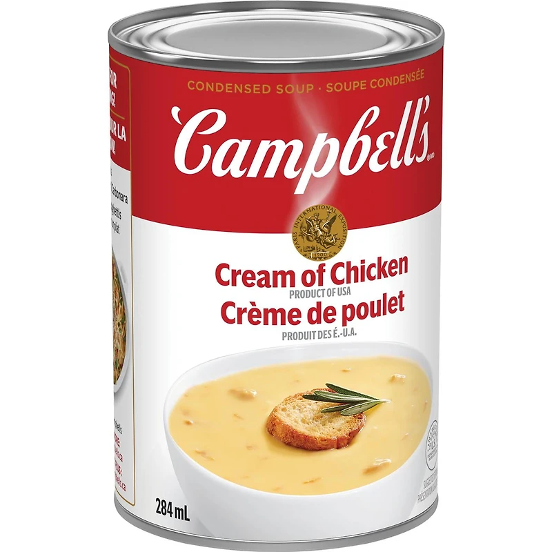 Soupe condensée Campbell'sMD, Crème de poulet, longue conservation 284 ml