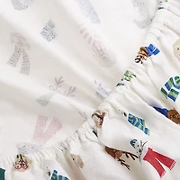 Holiday Time 3-Piece Holiday Friends Flannel Sheet Set, Twin