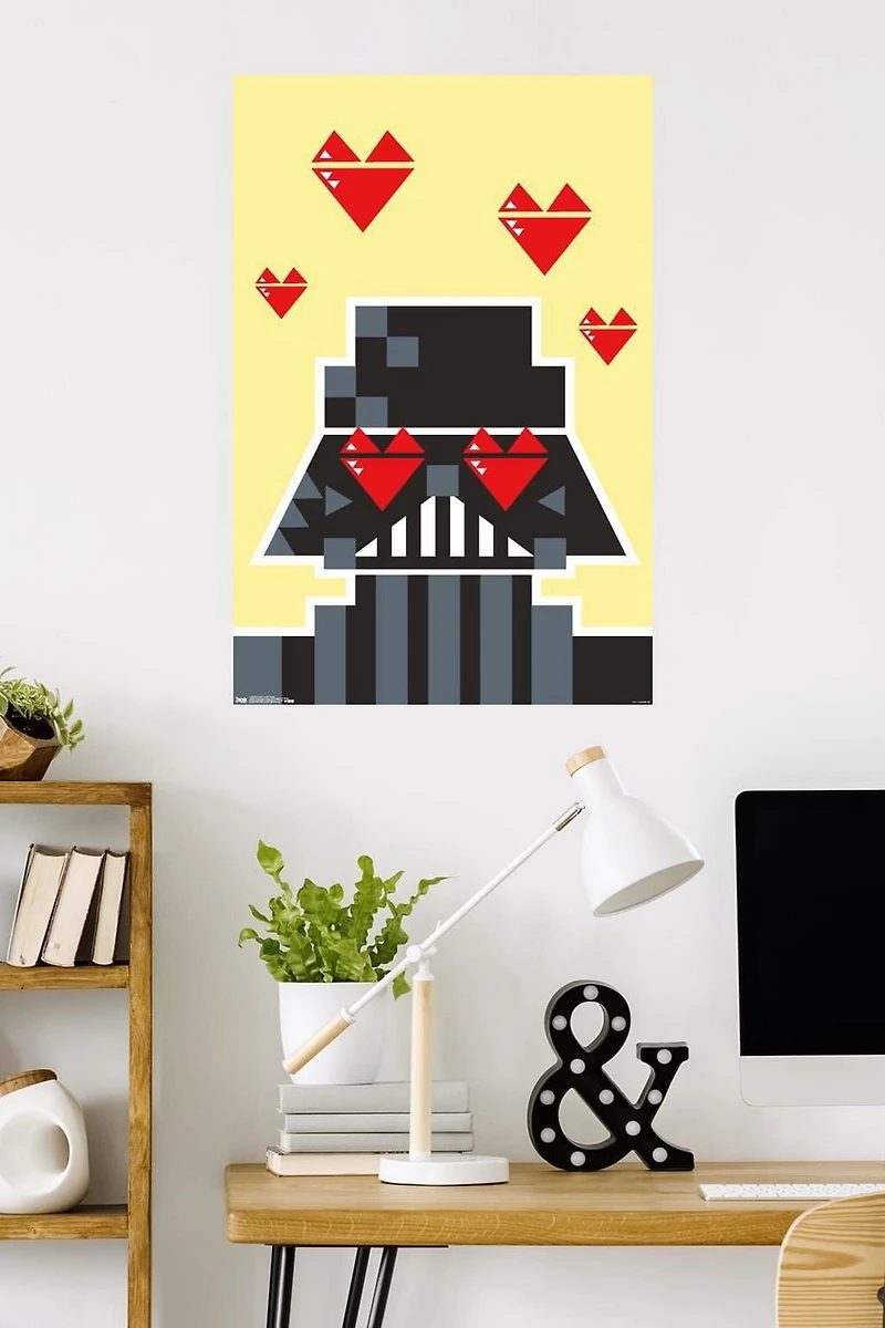 Star Wars: Saga - Vader Hearts Wall Poster, 22.375" x 34"