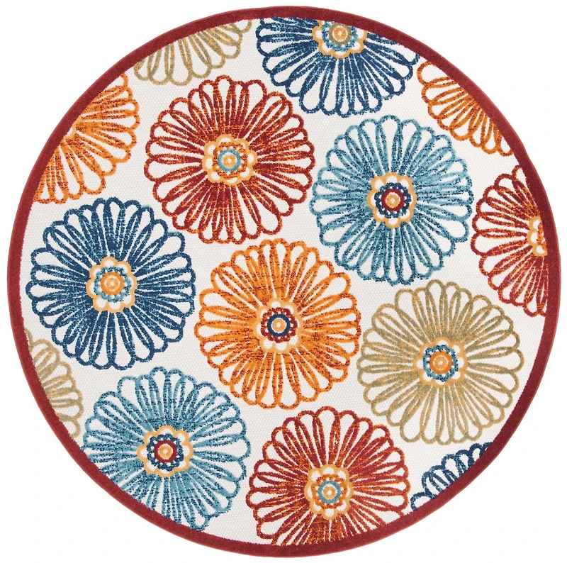 SAFAVIEH Cabana Aria Floral Outdoor Area Rug