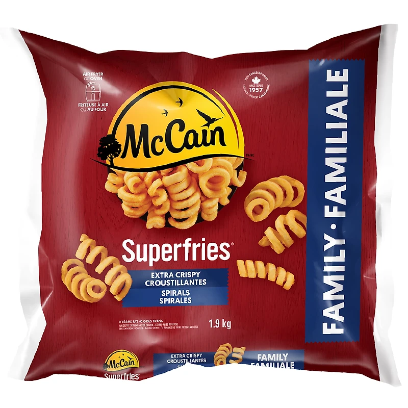 McCain® Superfries® Extra Crispy Spirals - 1.9kg, 1.9kg
