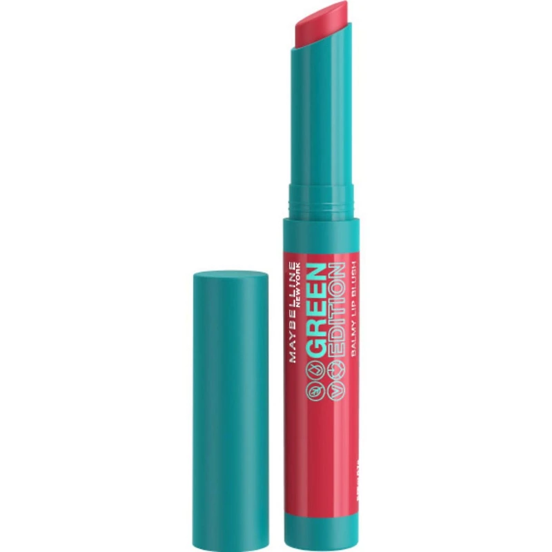 Maybelline New York Green Edition - Lip Makeup Balmy Lip Blush, Formulated With Mango Oil, Midnight, 1.7 g