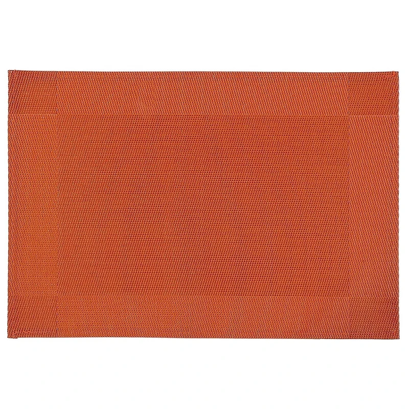 Set de Table en Vinyle (Classique) (Orange) - Lot de 12