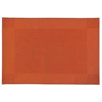 Set de Table en Vinyle (Classique) (Orange) - Lot de 12
