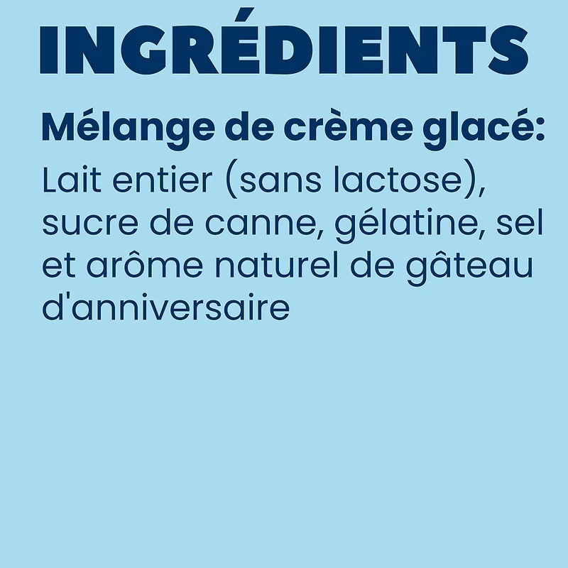 Pooch Creamery Mélange pour crème glacée au goût de gâteau d’anniversaire pour chiens 4,65 onces