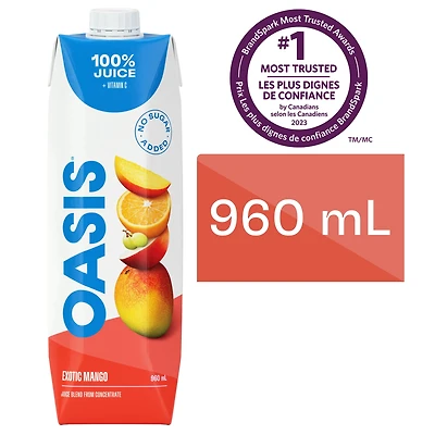 Oasis Exotic Mango Fruit Juice, 960 ML