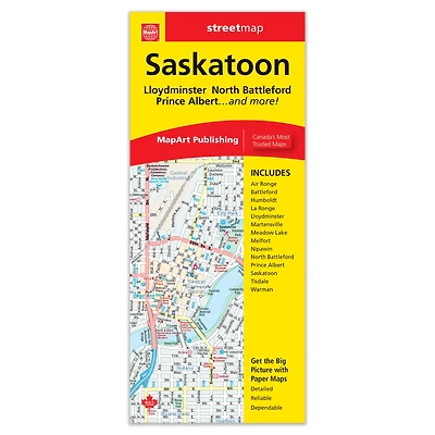 Saskatoon Folded Map