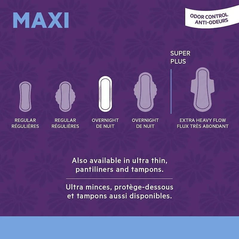 Serviettes Maxi Nuit d'Incognito®, paq.de 36