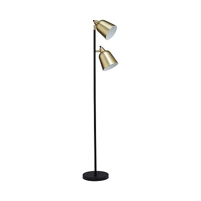 Lampadaire sur pied HOMETRENDS 152,4 cm, noir