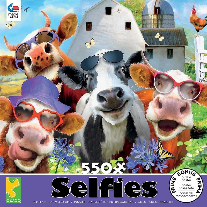Ceaco: Selfies - Udderly School casse tête (550 pc)