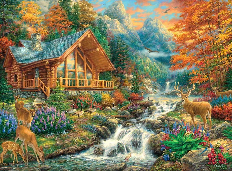 Buffalo Games - Le puzzle Chuck Pinson - Alpine Serenity - en 1000 pièces