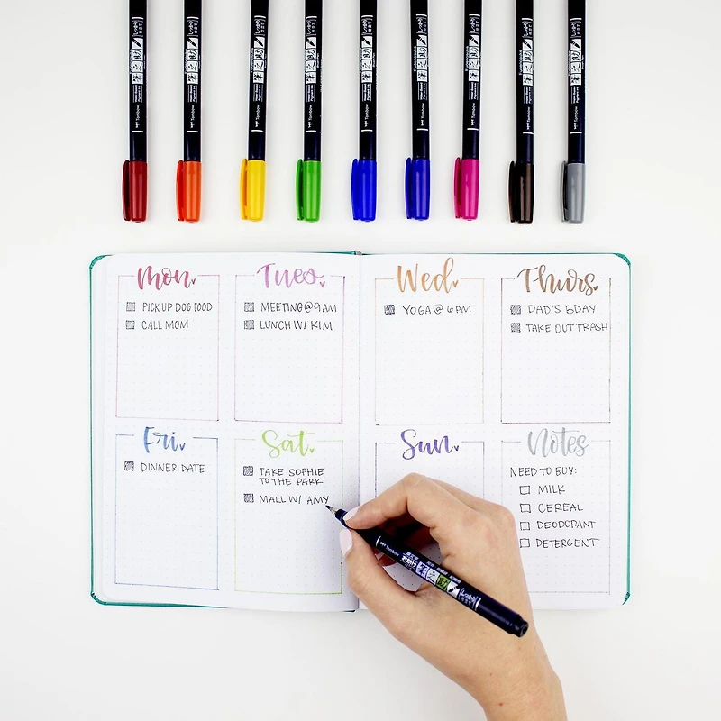 Pinceaux à Fudenosuke Paquet de 10 Tombow