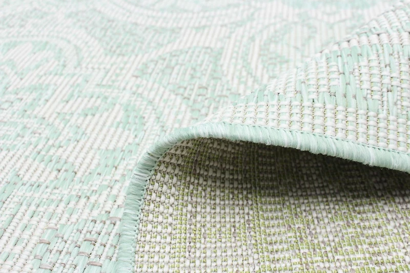 ECARPET Tapis d'Extérieur pour Patio, Terrasse, Jardin, Camping, Imperméable, Collection Veranda Traditional