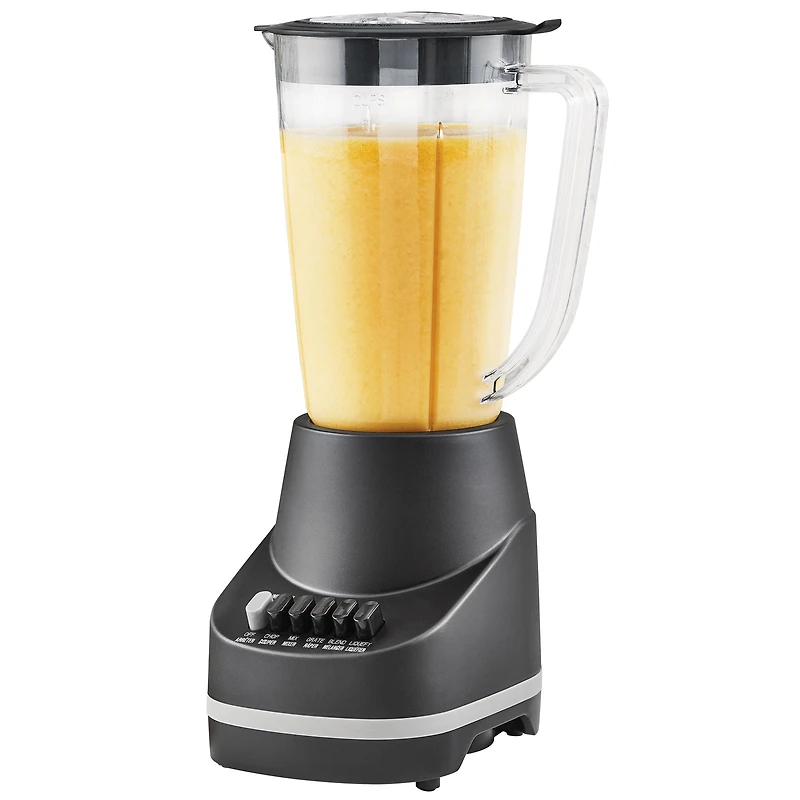 Mainstays 6 Speed Blender avec bocal de 48 onces avec lame en acier inoxydable, noir MAINSTAYS PL MELANGEUR 6V MS