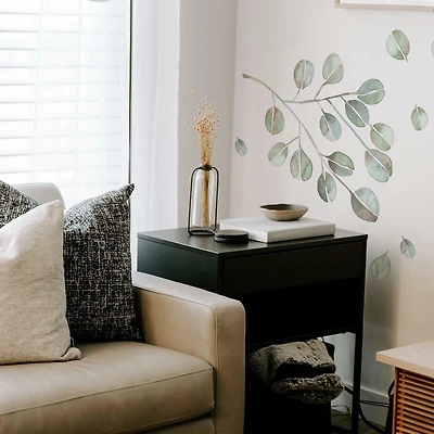 CATCOQ EUCALYPTUS GIANT PEEL & STICK WALL DECALS, EUCALYPTUS WALL DECAL