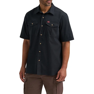 Chemise tissée à manches courtes Heritage pour hommes Wrangler