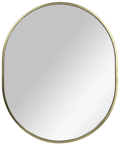Mainstays Miroir ovale encadré, Miroir décoratif. Doré métallisé, miroir, 24x36po