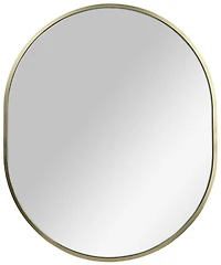 Mainstays Miroir ovale encadré, Miroir décoratif. Doré métallisé, miroir, 24x36po
