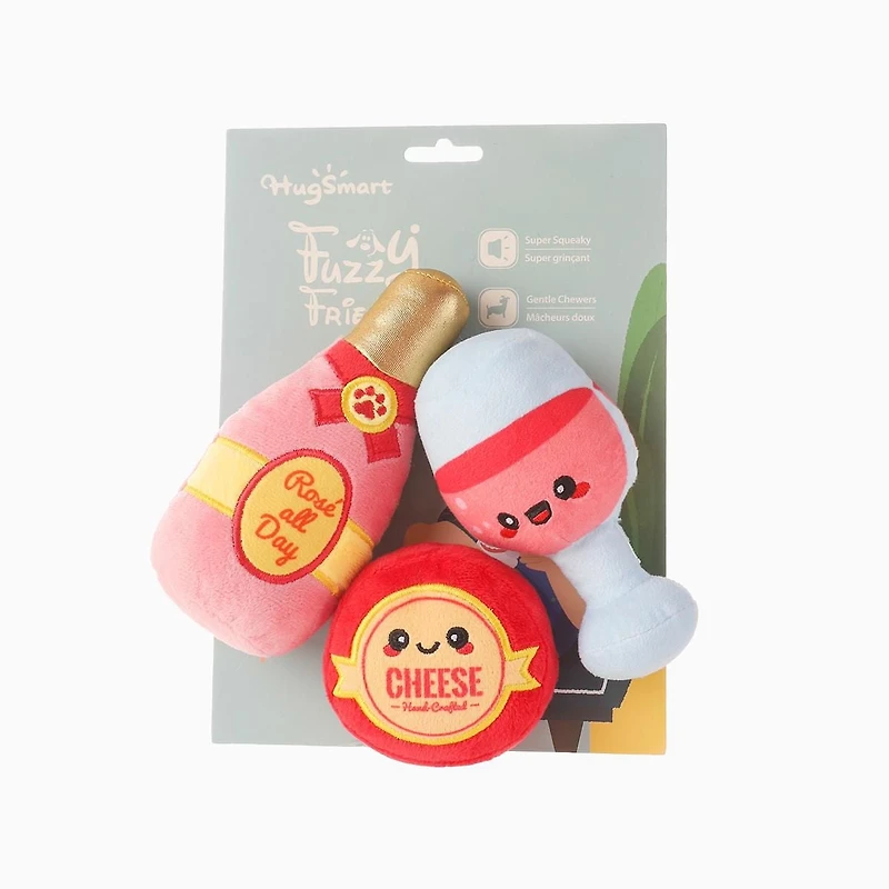 Peluche Hugsmart Picnic Time Backyard Picnic pour chien - Peluche et couinante, pour petits et moyens chiens