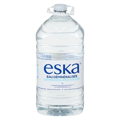 Eska Natural Spring Water 4L Bottle - Demineralized, Demineralized Natural Spring Water