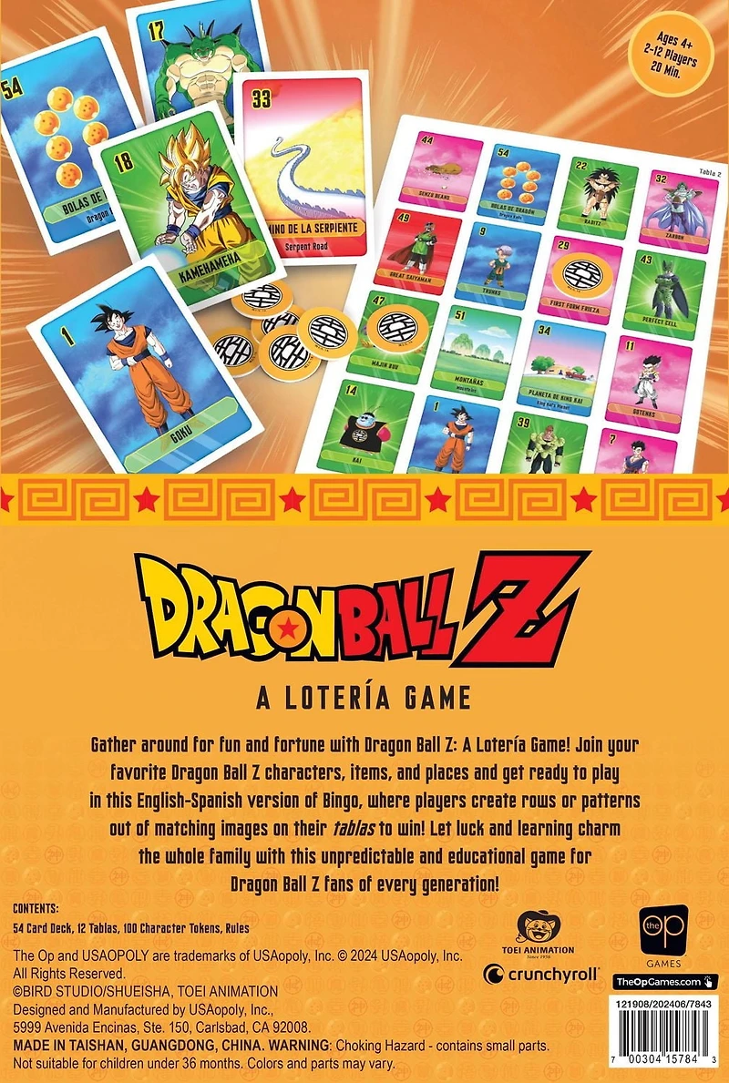 USAopoly Loteria: Dragon Ball Z