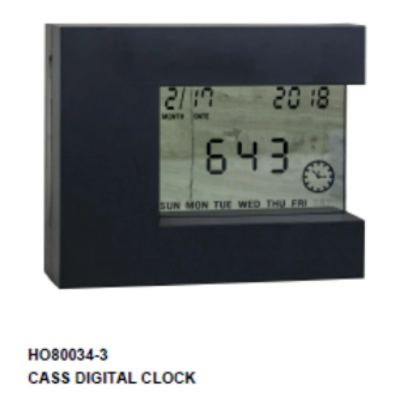 Cass Horloge Numérique (Noir)