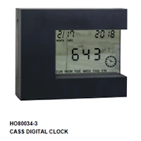 Cass Horloge Numérique (Noir)