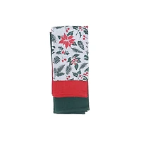 Kitchen Towel (Set Of 3 Pcs) (Mistletoe Poinsettia)