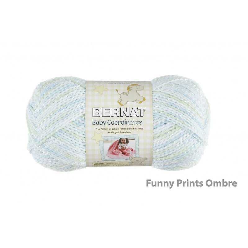 Bernat® Baby Coordinates™ Yarn, Blended Fiber #3 DK, 4.25oz/120g, 392 Yards