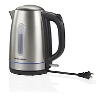 Hamilton Beach 1.7L Stainless Steel Electric Kettle with LED Light Ring 41037C, 1.7L Capacity
