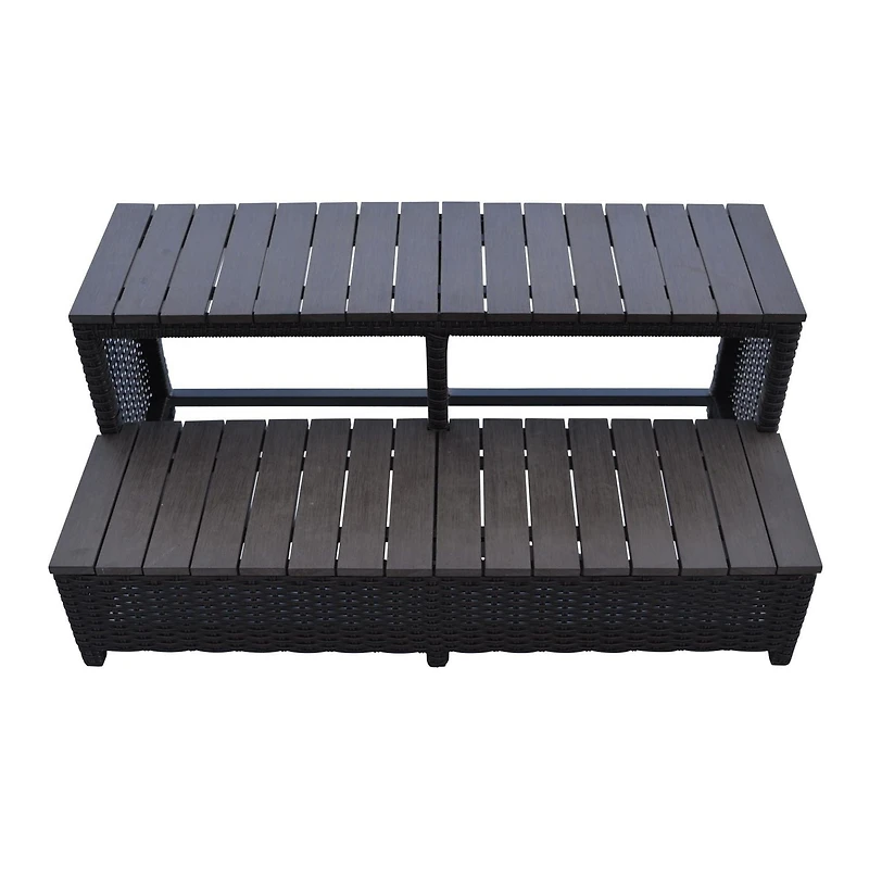 90in Wicker Spa Step