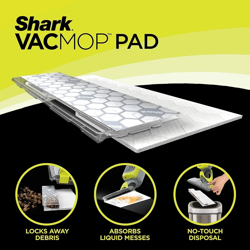 Shark VACMOP Cordless Hard Floor Vacuum Mop with Disposable VACMOP Pad