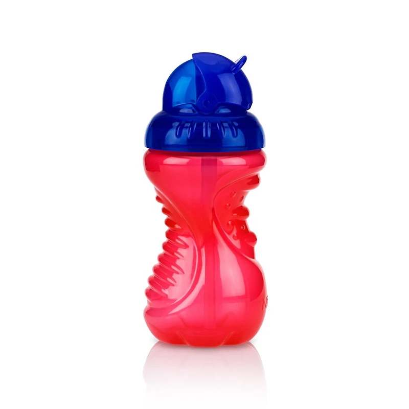 Gobelet en plastique pour tout-petits Flip-it™ de Nûby™, à paille souple en silicone