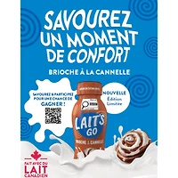 Milk2Go 1% M.F. Cinnamon Bun Limited Edition Partly Skimmed Milk, 310 mL