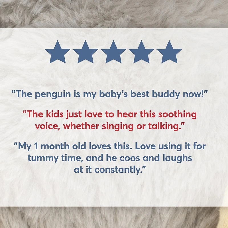 Baby GUND Animated Kissy the Penguin Plush, Singing Stuffed Animal Baby Toy for Ages 0 and Up, Black/White/Grey, 12"