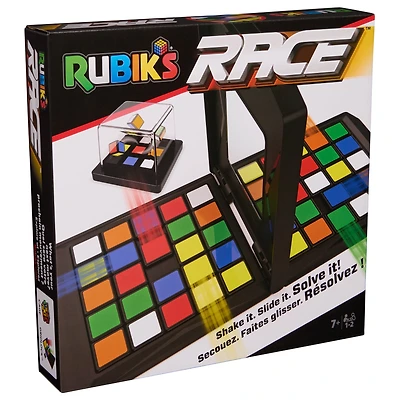 Rubik’s Race, Classic Fast-Paced Strategy Sequence Brain Teaser Travel Board Game Two-Player Speed Solving Face-Off, for Adults & Kids Ages 7 and up, Packaging May Vary