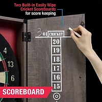 Ensemble de meubles pour cible de fléchettes MD Sports Bristle Armoire À Flechettes En Poils