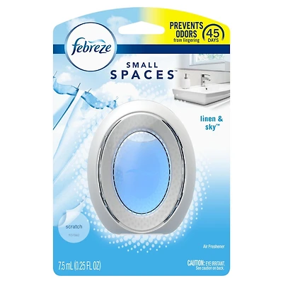Febreze Odor-Eliminating SMALL SPACES Air Freshener, Linen & Sky
