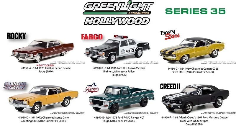 GreenLight 1:64 Hollywood Die-Cast Vehicles Series 35