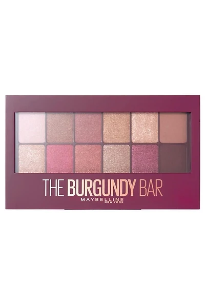 Maybelline New York, The Burgundy Bar, Eyeshadow Palette, 10 gr, 10 GR