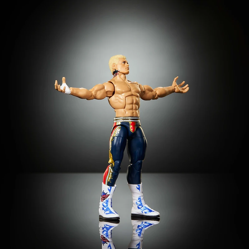 WWE Elite Cody Rhodes Action Figure, Series #125 Set, 6-inch Collectible with Articulation & Accessories