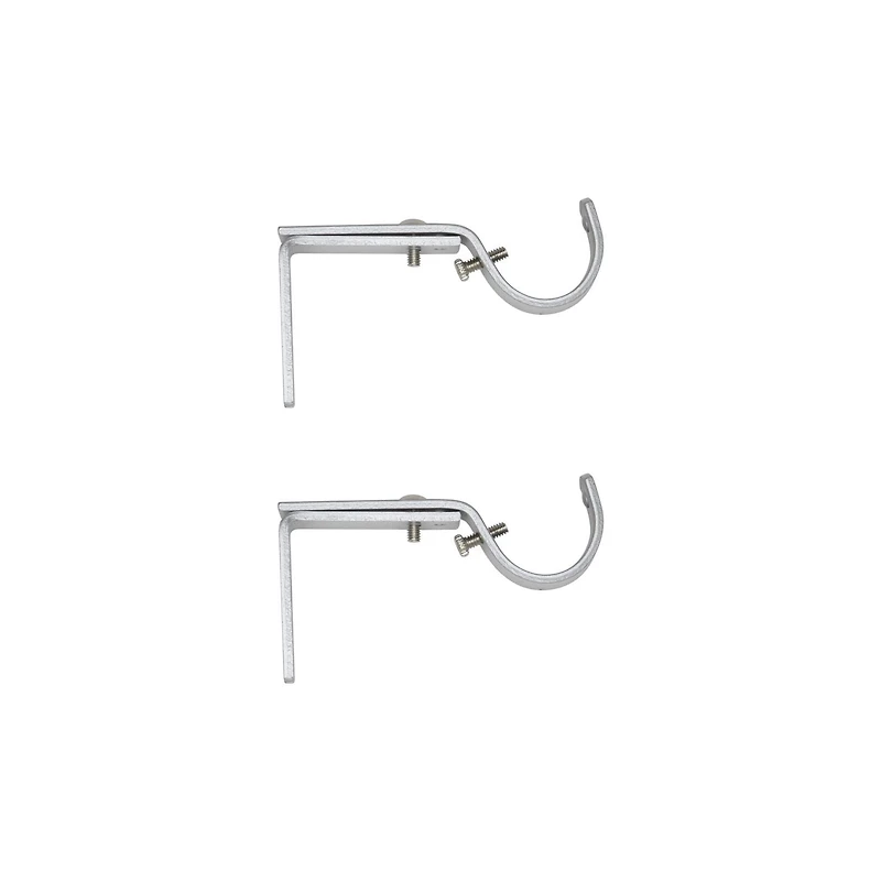 Home Trends Adjustable Drapery Brackets 3/4"-1" Nickel