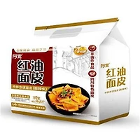 Saveur d'huile de chili aux nouilles larges Baijia - Piquant et aigre