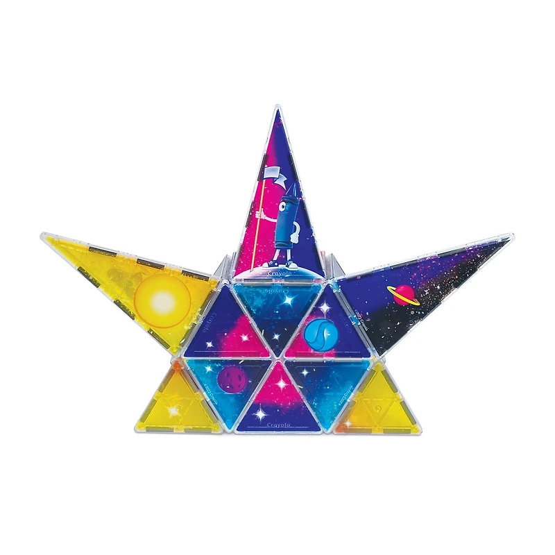 CREATEON Crayola Cosmic Magnetic Tile 24 Pc Ensemble