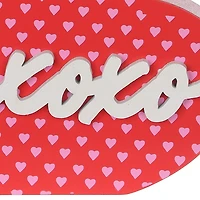 Valentine's day Red XOXO Wood Heart Décor
