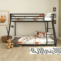 DHP Miles Metal Twin/Full Bunk Bed
