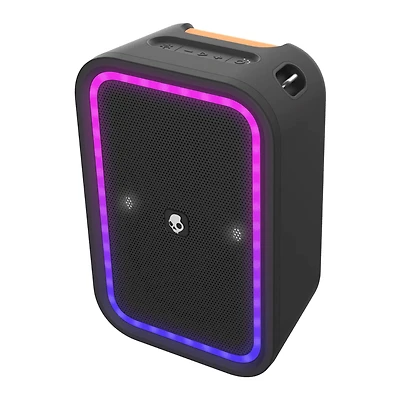 Skullcandy Stomp Waterproof USB Charge Out LED Lighting Wireless Bluetooth Portable Speaker, Black, STOMP XT